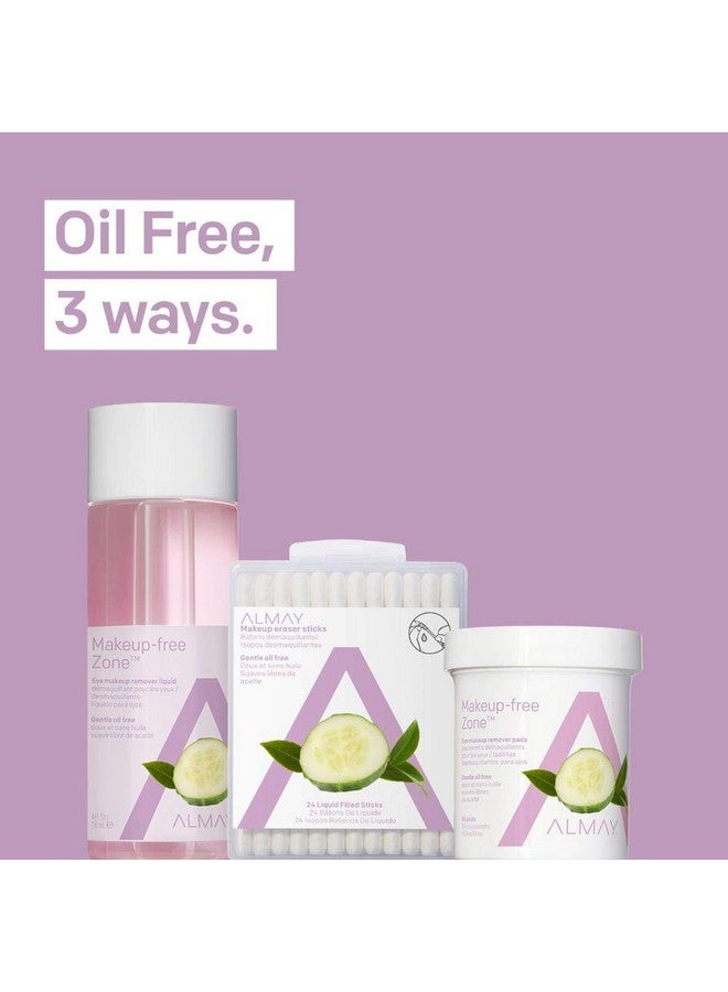 Oil Free Eye Makeup Remover Pads 80 Counts