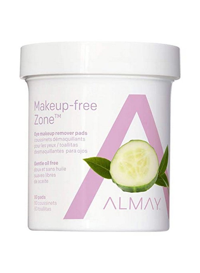 Oil Free Eye Makeup Remover Pads 80 Counts