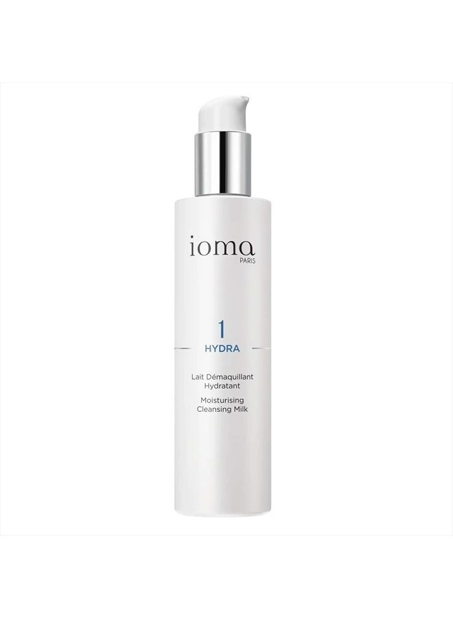 Ioma Paris - HYDRA Moisturizing Cleansing Milk - Hydrating and Cleansing Face Gel that Removes Makeup and Moisturizes Skin, Make-Up Remover for All Skin Types, (200 ml)