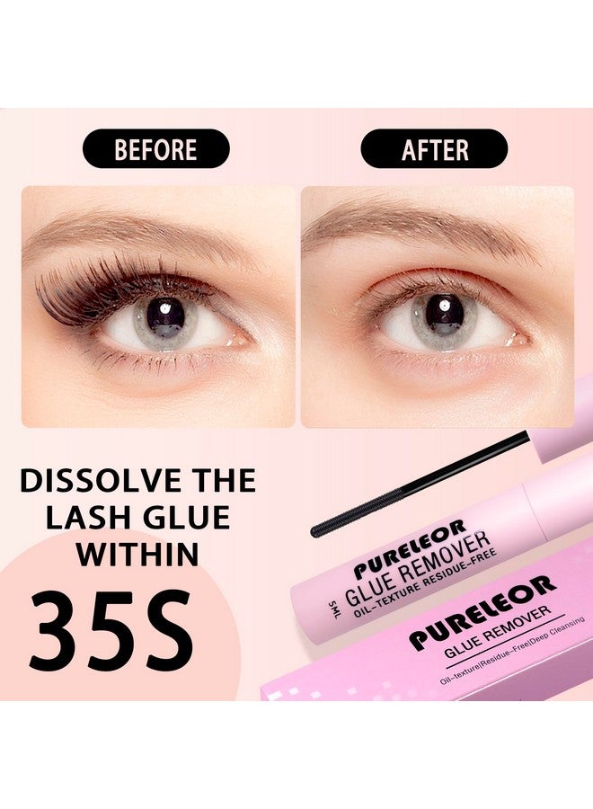 Lash Glue Remover For Cluster Eyelashes Diy Eyelash Extension Remover Gentle Soothing Nonirritating Eye Cleanser Lash Bond Remover (Oil Based 5Ml)