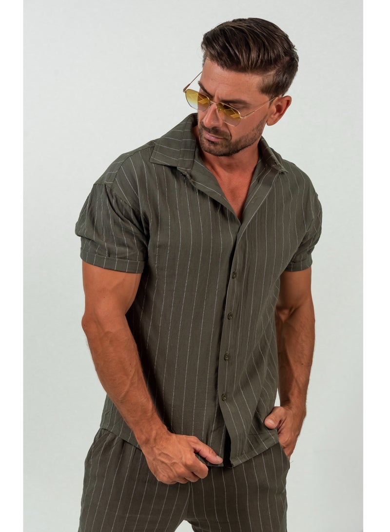 Men's Striped Co-ord's set