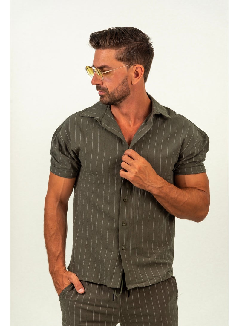 Men's Striped Co-ord's set