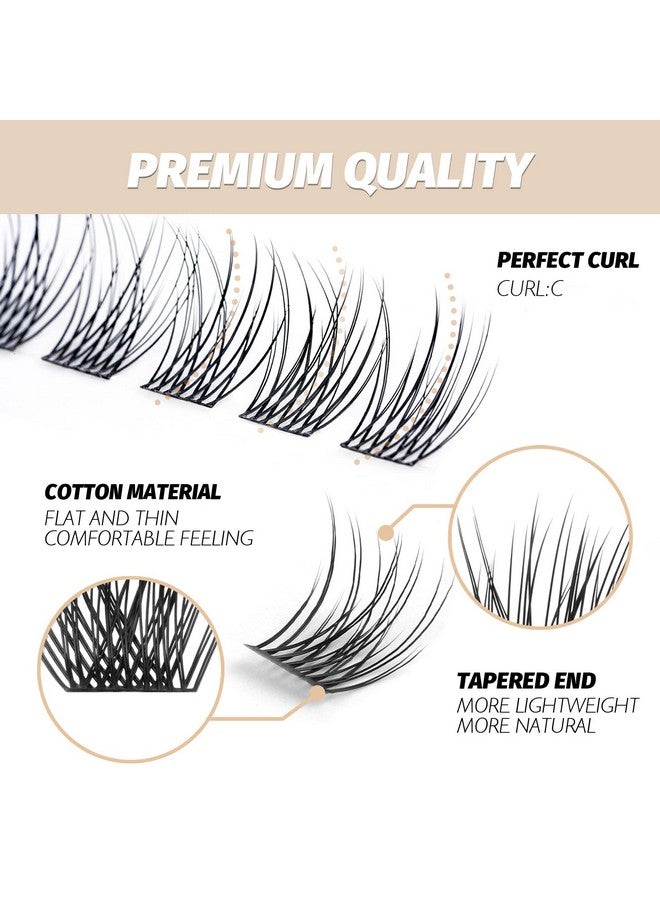 Diy Eyelash Extension Lash Clusters 120 Clusters False Eyelash 3D Effect Individual Natural Lashes Set At Home Eyelash Extension Kit Lashes Pack Natural Mixed