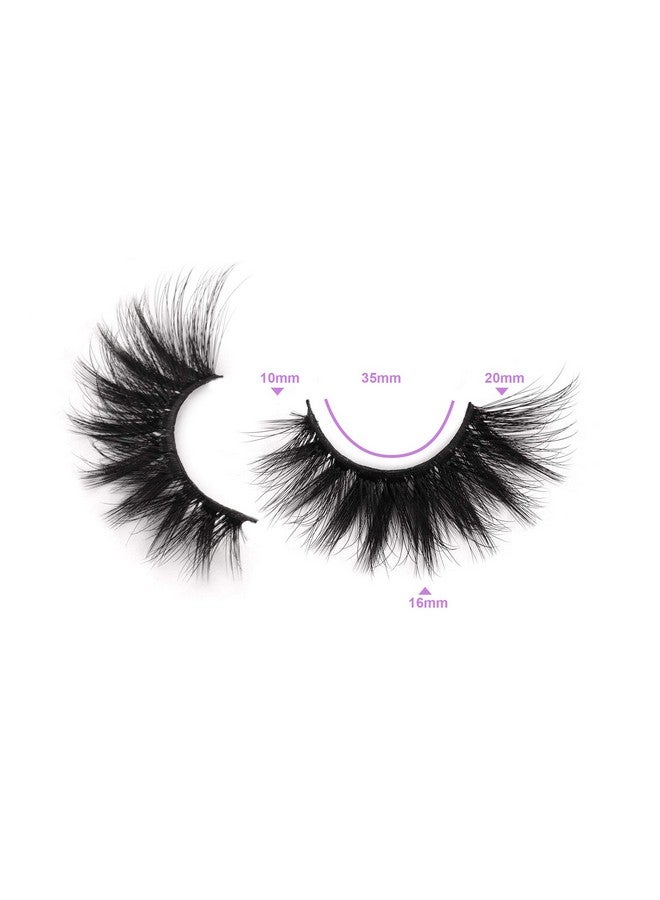 False Eyelashes Fluffy Mink Lashes 20Mm Long False Lashes 9D Cateye Volume Faux Mink Lashes Pack 8 Pairs By Fanxiton