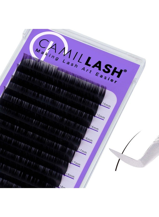 Round Lash Extension Russian Volume(0.03;1520Mm;Dcurl) Tray Wholesale Supplies,Pestañas Mink Single Individual Eyelash Extensiones Case Matt Black(0.03;1520Mm;Dcurl)