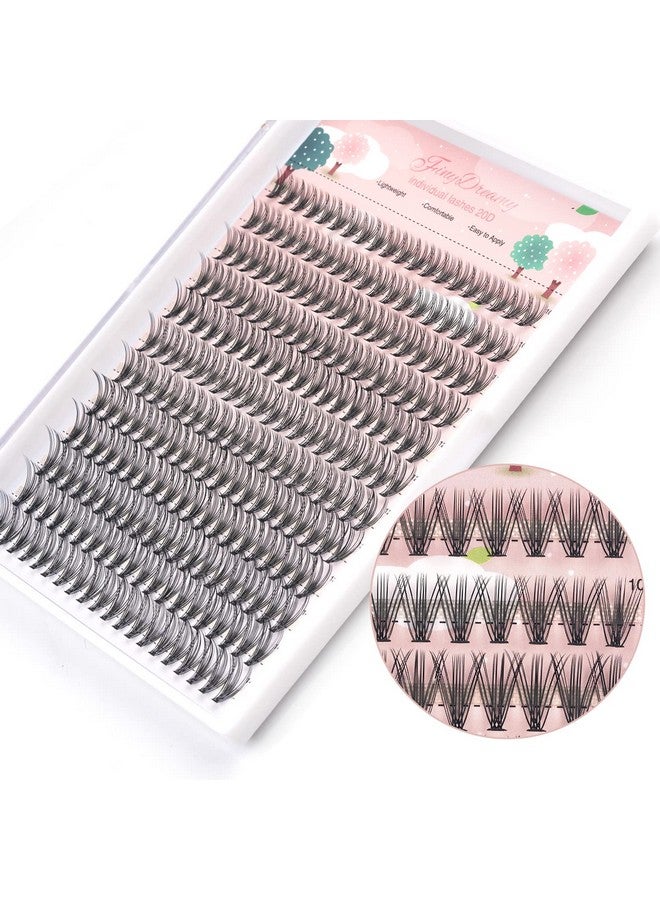 20D Lash Clusters, 240Pcs Individual Lashes Extensions Volume Cluster Lashes, 1014Mm Mix Lengths 20 Roots C Curl 0.07Mm Thickness Eyelash And Apply Under Your Lashes(10;11;12;13;14Mm )