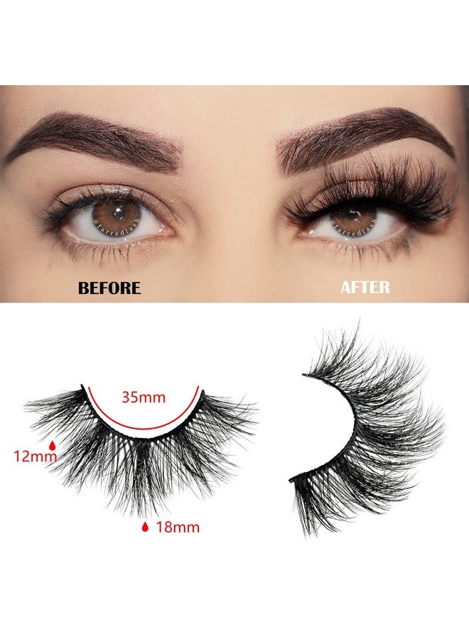 Fluffy Eyelashes 8D Faux Mink Lashes Natural Look Lash Short Fake False Eyelash 10 Pairs (Z02;1218Mm)