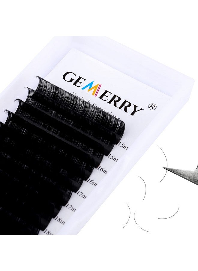 Individual Lash Extensions 1520Mm Mixed Long Lashes 0.05 D Curl Classic Eyelash Extensions Matte Black Single Eyelashes Supplied By Gemerry (0.05D1520Mm Mix)