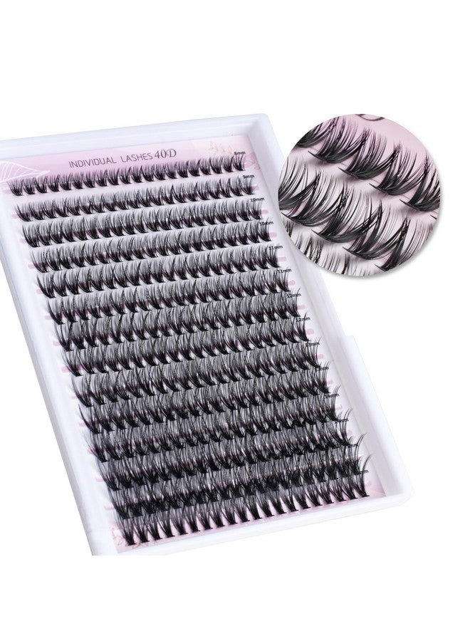 40D Lash Clusters 280Pcs Individual Lashes Extensions 816Mm Volume Cluster Lashes Mix Lengths 40 Roots C Curl 0.07Mm Thickness Eyelash Individual Cluster Lashes And Apply Under Your Lashes