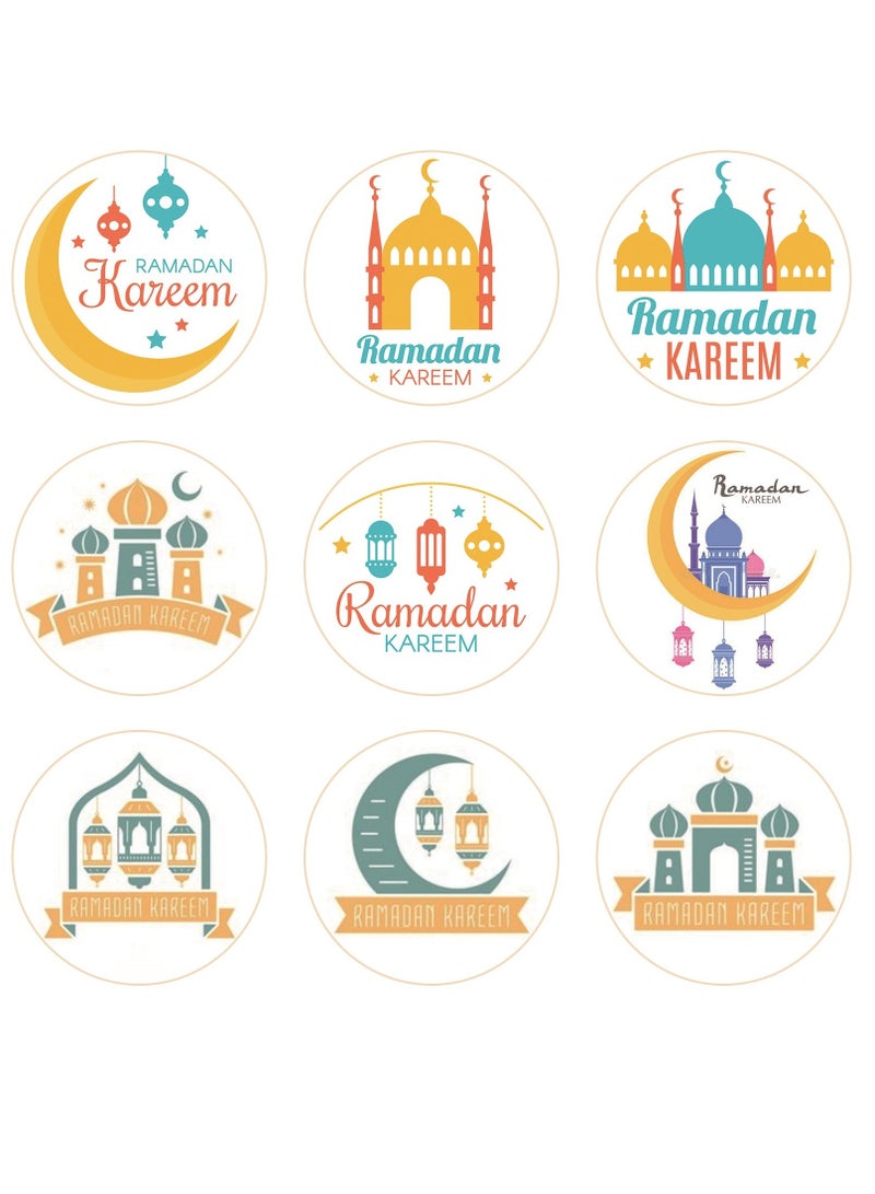 180 Pcs Eid Mubarak Stickers For Party Decorations Ramadan Sticker Kit Ramadan Kareem Labels For Eid Party Decorations