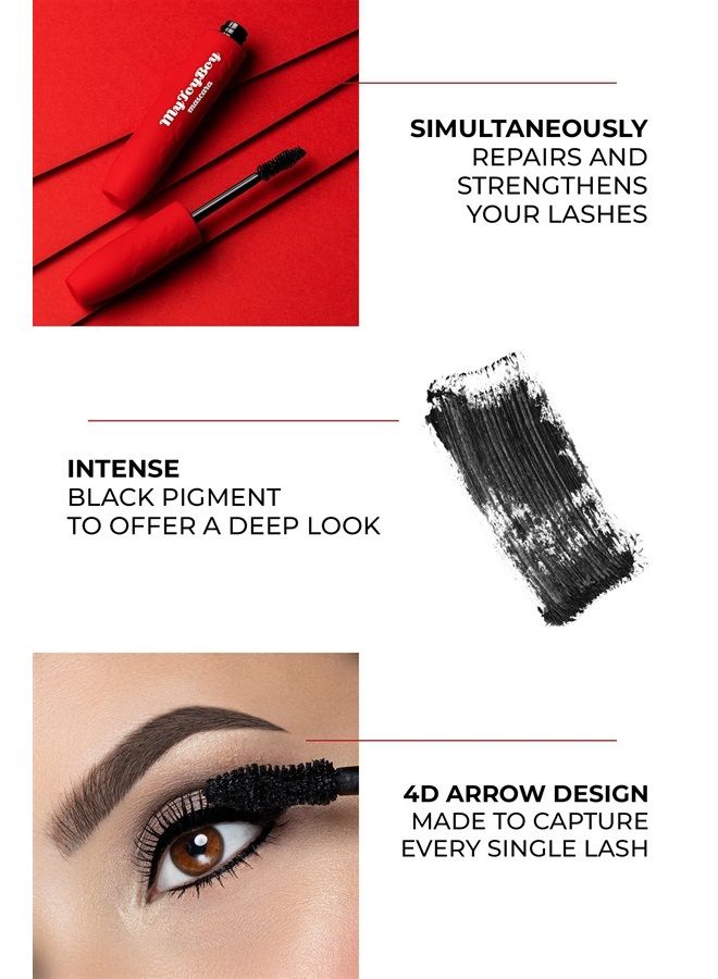 DIEGO DALLA PALMA - MyToyBoy Mascara - Enhancing Eye Makeup - Voluminous Eyelash Growth For Women - Hypoallergenic And Lengthening Cosmetic - Boost The Lashes Natural Beauty - 151 Black - 0.4 oz