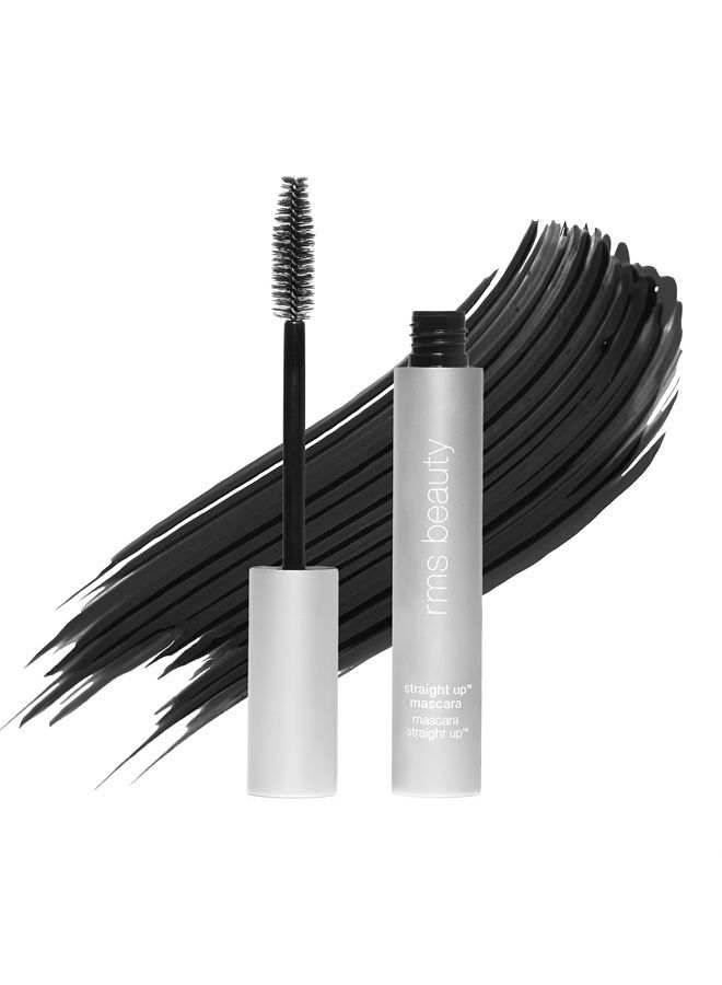 Straight Up Volumizing Peptide Mascara, Blackest Black - Add Volume, Lift & Nourishment to Lashes - Pro Peptide & Tri-Locking System for Long-Lasting Wear - Travel Size (0.15 fl oz