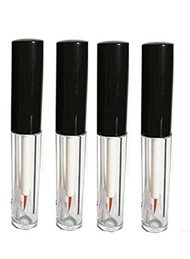 4 Pcs Empty Plastic Eyeliner Tube Container Refillable Eyelash Growth Oil,Mascara, Eye Gloss Liquid Tube Bottle, 5 Ml