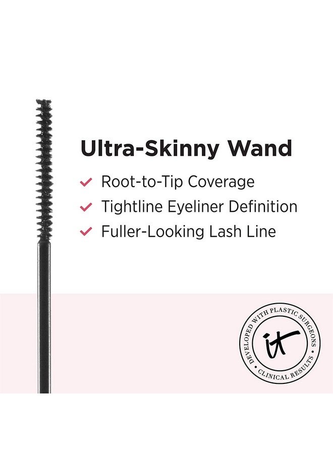 Tightline 3In1 Lash Primer, Eyeliner & Black Mascara Lengthens & Conditions Lashes Ultraskinny Wand Infused With Collagen, Biotin, Peptides & Antioxidants 0.12 Fl Oz