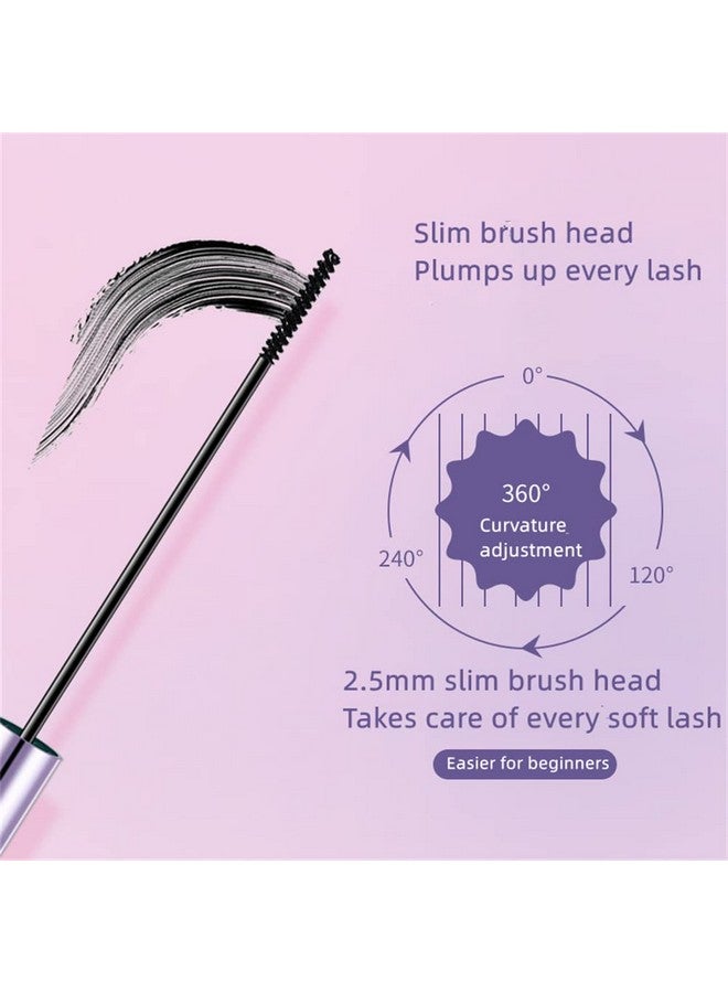 Small Brush For Fine Short Eyelash Waterproof Mascara Waterproof Extra Long Lash Eyelashesvoluminous Eyelashes Long Lasting Smudgeproof Black (1 Pcs)