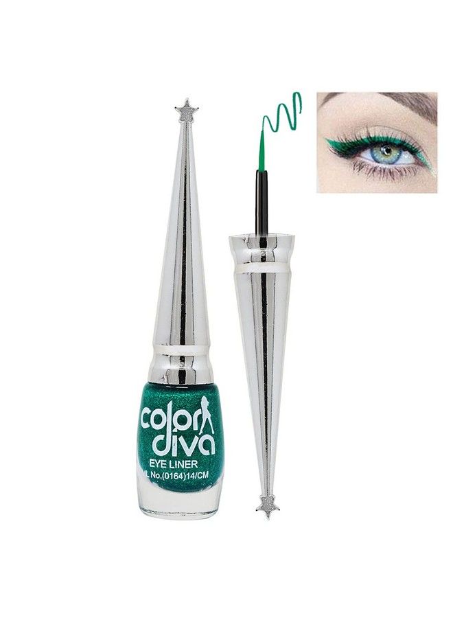 Eye Liner Water Resistant Longlasting 6Ml (Pink Blue Black Green Grey Copper Gold) Matte Shimmery & Satin Finish