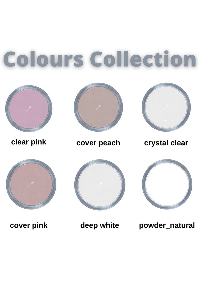 Acrylic Powder Crystal Clear Intense Colour Nail Polish