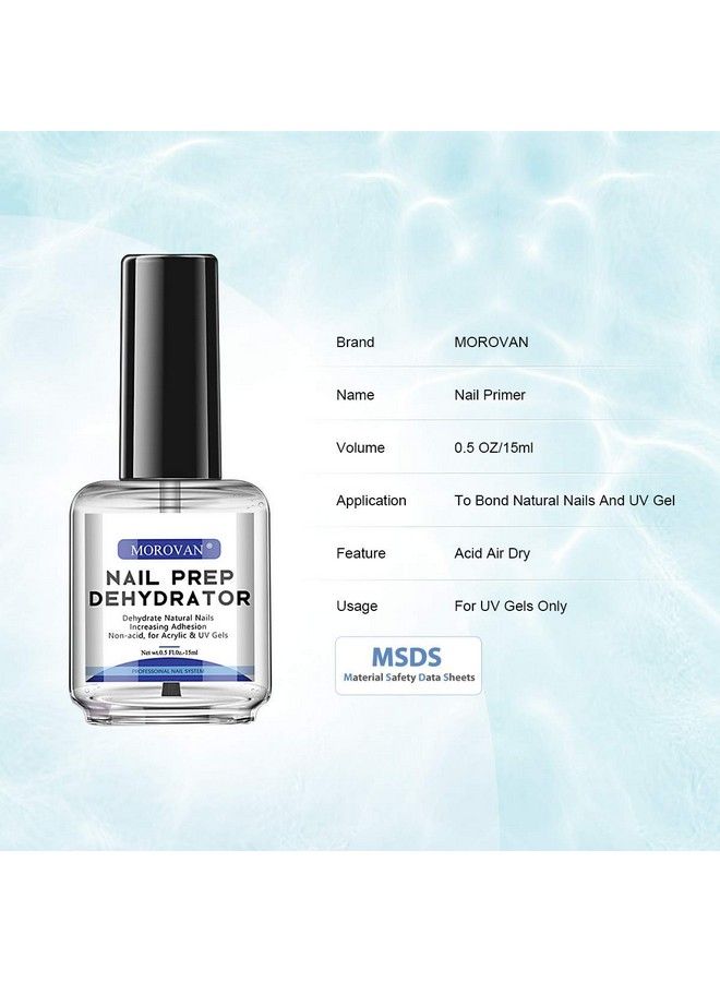 Professional Nail Polish Prep Dehydrator And Acid Free Primer (Prep Dehydrator)