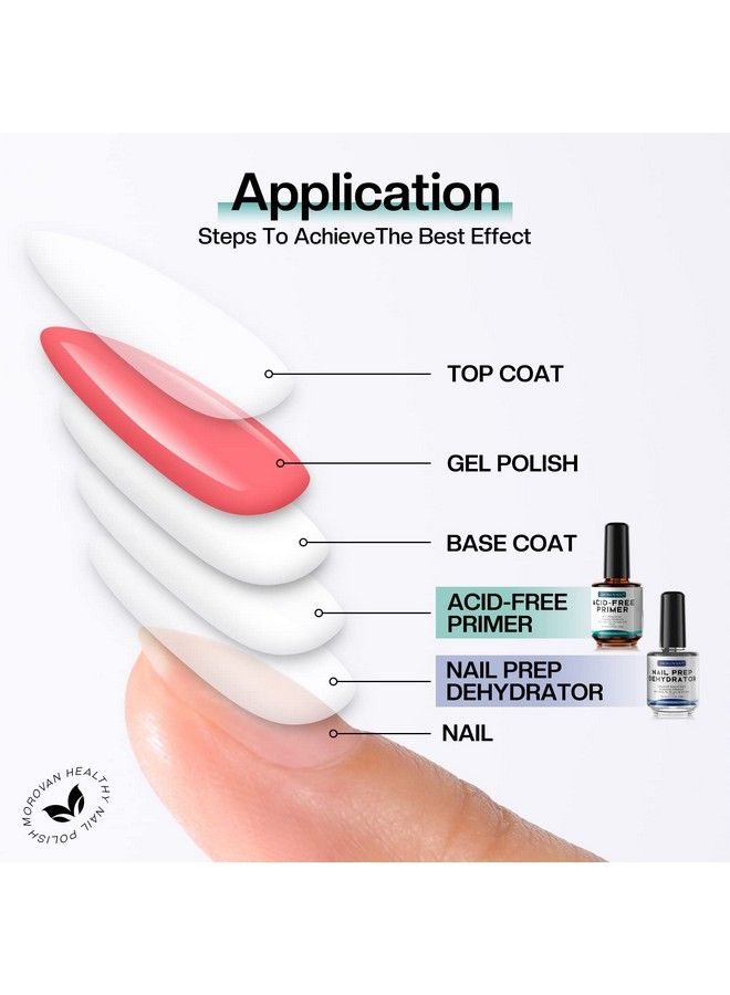 Professional Natural Nail Prep Dehydrate And Acidfree Primer Dehydrator For Acrylic And Gel Nail Polish Non Acid Primer For Uv Gels Fast Dry Superior Bonding Agent Gift Box Set