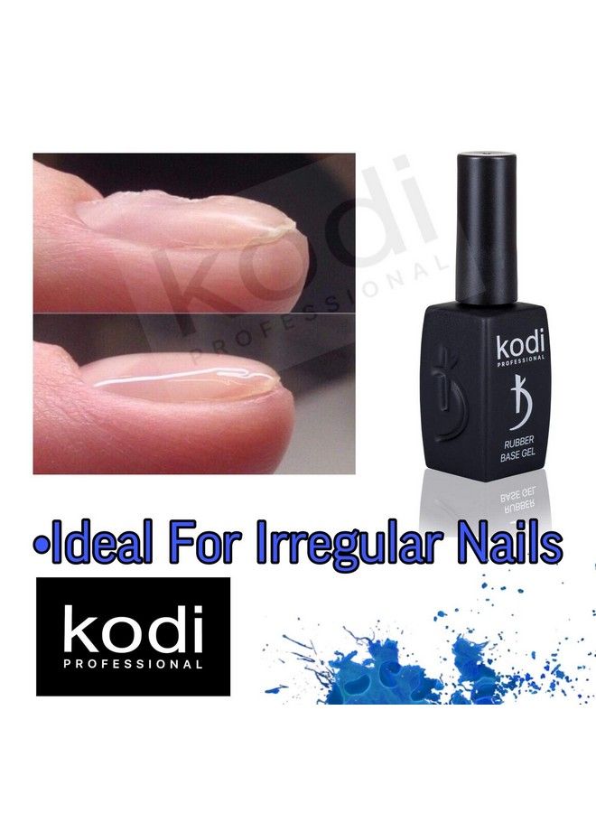 Rubber Base Gel Kodi Professional 12 Ml (0.42 Oz) Gel Leduv Nail Polish Coat Soak Original Products For Long Lasting Nails Layer Easy To Use Nontoxic & Scentless