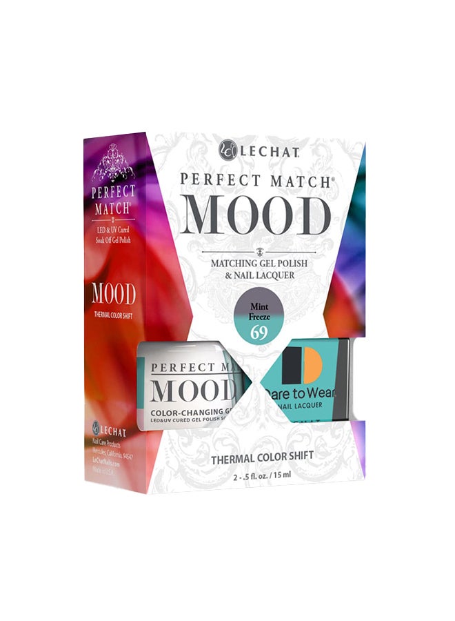 Mood Gel Nail Polish Change Temperature Color 15ml Mint Freeze Thermal Color Shift PMMD69