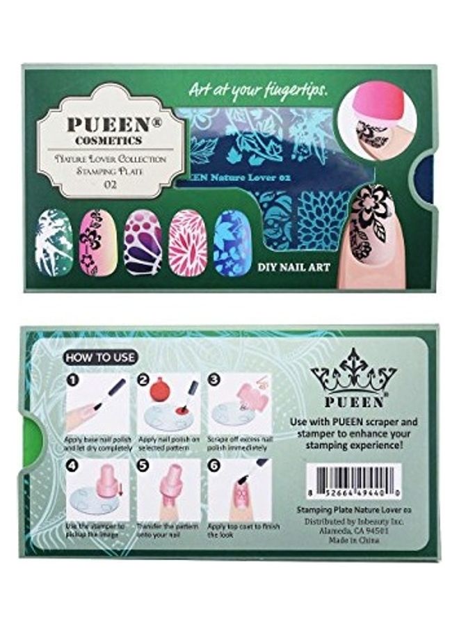 Nail Art Stamping Plate Multicolour