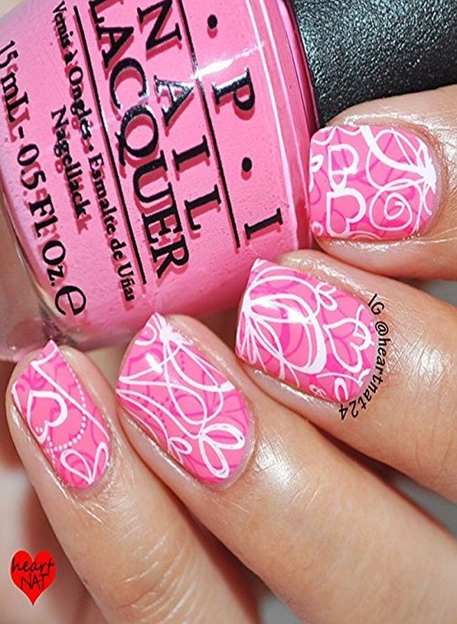 Nail Art Stamp Collection Set 24B-L Stamping Buffet - Leisure - New Set Of 24 All You Can Stamp Full Size Stamping Image Plates Manicure Diy (Infinite Images With Your Creativity) Now With Bonus Storage Case-Bh000415