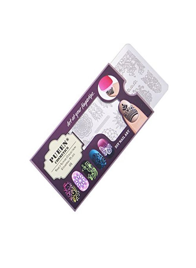 Nail Art Stamping Plate - Fancy Lover 01-125X65Mm Unique Nailart Polish Stamping Manicure Image Plates Accessories Kit-Bh000555