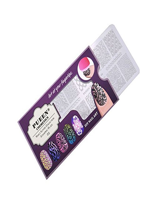 Nail Art Stamping Plate - Fancy Lover 02-125X65Mm Unique Nailart Polish Stamping Manicure Image Plates Accessories Kit Bh000664