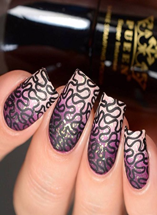 Nail Art Stamping Plate - Fancy Lover 02-125X65Mm Unique Nailart Polish Stamping Manicure Image Plates Accessories Kit Bh000664