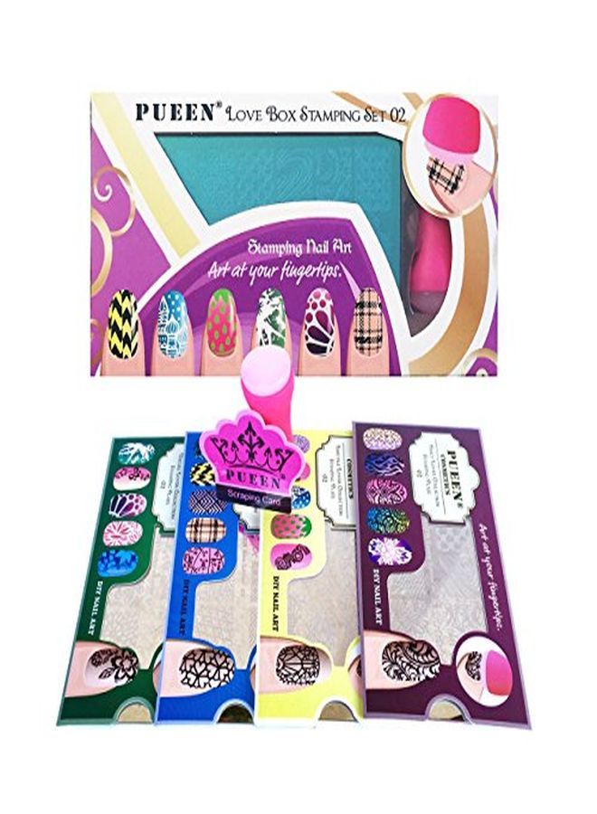 Nail Art Stamping Love Box Ii 024 Lover Collection Plates 125X65Mm Unique Nailart Polish Stamping Manicure Image Plate Accessories Kit Bh000665