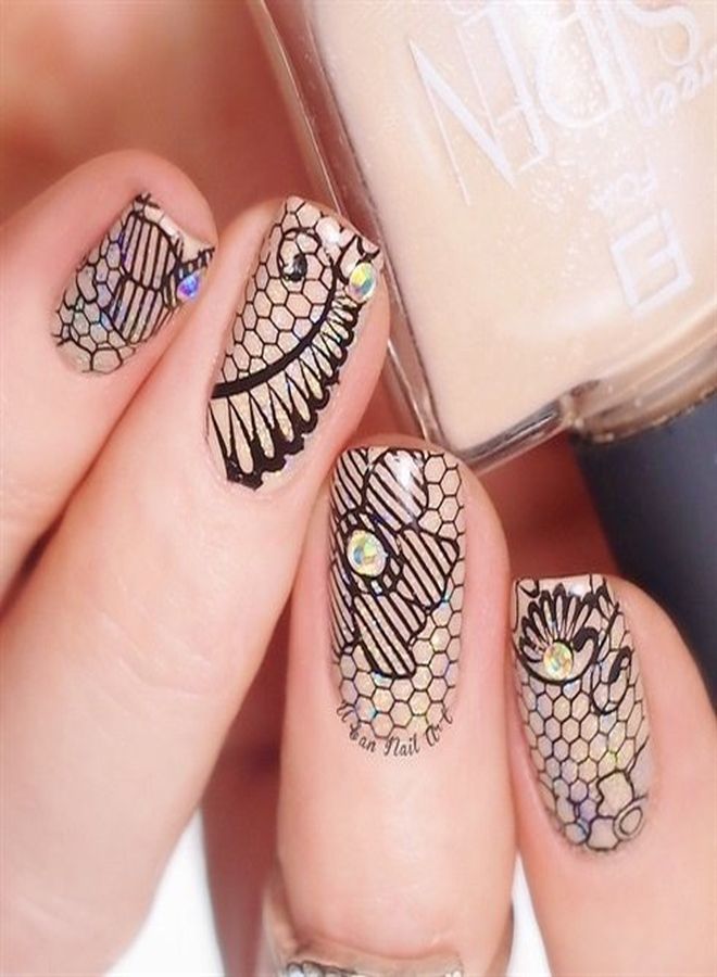 2015 Nail Art Stamping Plate Celebration Collection  Lace Blossom  New Invention Super Size All You Can Stamp Full Size Stamping Image Plates Manicure Diy (Infinite Images)Bh000475
