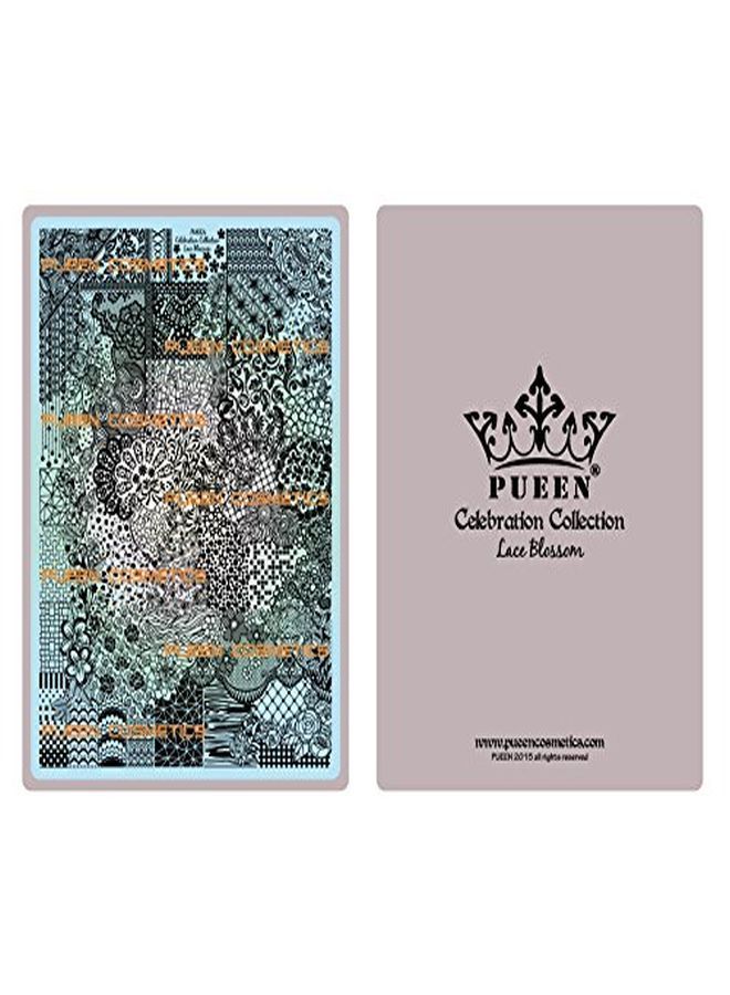 2015 Nail Art Stamping Plate Celebration Collection  Lace Blossom  New Invention Super Size All You Can Stamp Full Size Stamping Image Plates Manicure Diy (Infinite Images)Bh000475