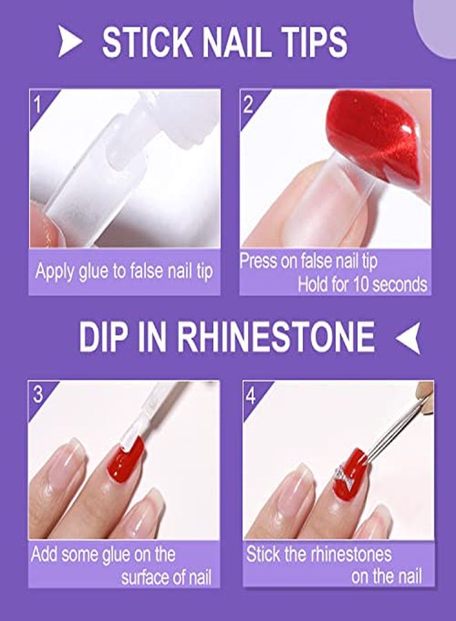 Il Glue For Acylic Nailsprofessional Brush On Nail Glueinfilila Nail Tip Gluenail Glue For Press On Nails Fasle Nails Fake Nails Tips Glue Adhesive Long Lasting 7Ml/023Oz