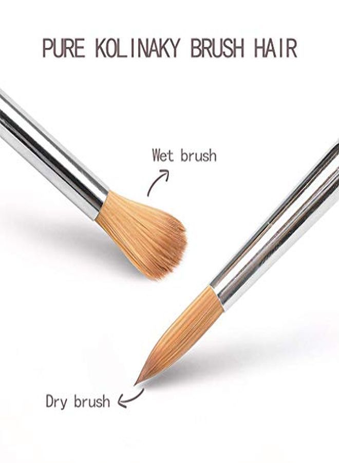 100% Kolinsky Acrylic Nail Brush Professional Nail Brushes For Nail Art Nail Brushes For Acrylic Application Size 16