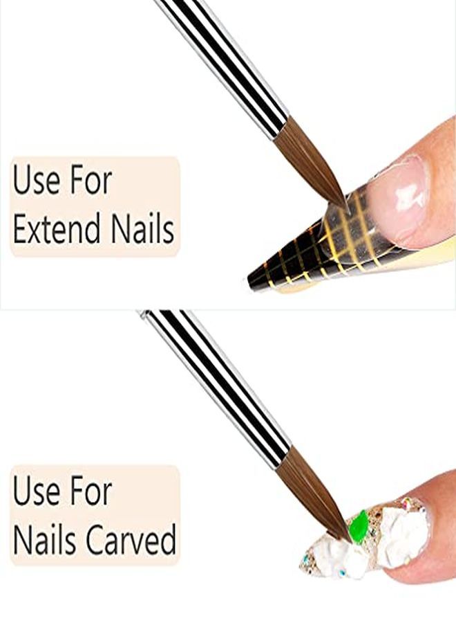 100% Kolinsky Acrylic Nail Brush Professional Nail Brushes For Nail Art Nail Brushes For Acrylic Application Size 16