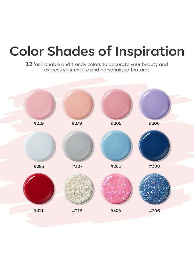 Poly Nail Extension Gel Kit 12 Colors Modern Muse Collection Poly Nail Gel Set All Seasons Colors Nude Gray Pink Blue Glitter Builder Nail Gel French Manicure Diy At Home Beauty Gifts For Women