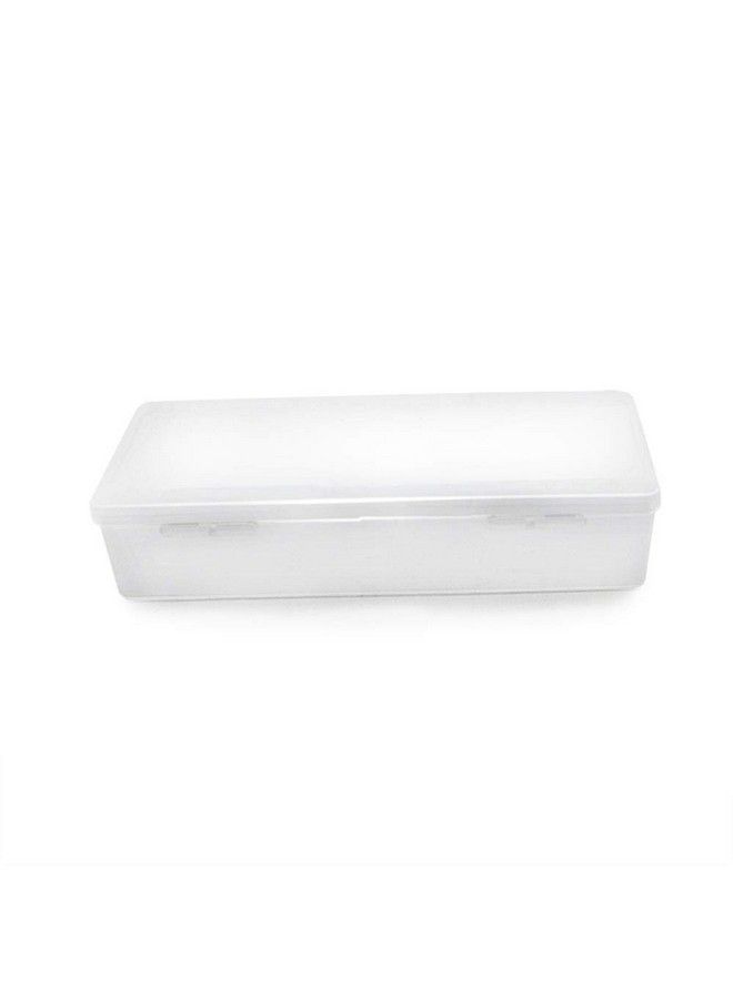 Transparent Empty Plastic Nail Storage Box Nail Art Equipment Manicure Tool Storage Case (White)