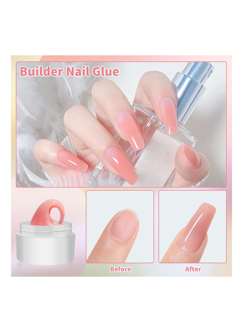 Solid Sculpture Builder Gel for Nails, SYOSI Nail Sculpting Gel, Non-Sticky Hand Upgrade Hard Extension 3d sculpting gel Art Design Salon Art(Nude Color)