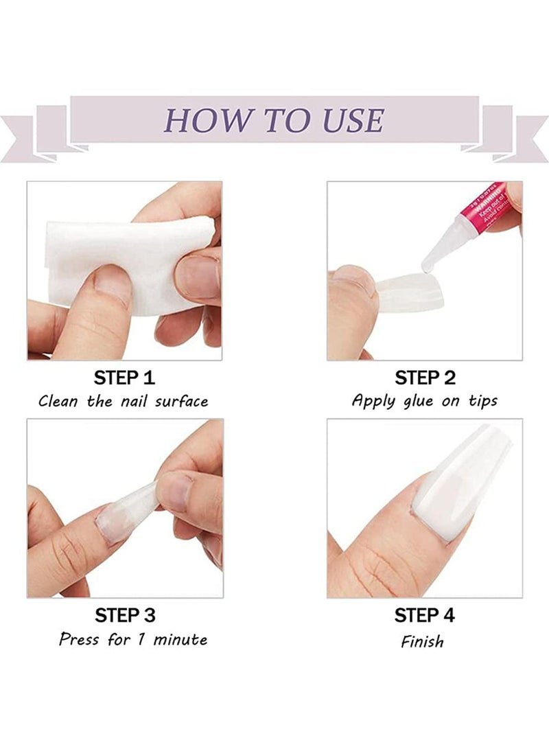 24 Pcs Almond French Nails Cute Maiden Medium Length Stick on Nude White Stripes Acrylic Press Green Swirl Artificial Abstract Nail Art Tips for Women and Girls