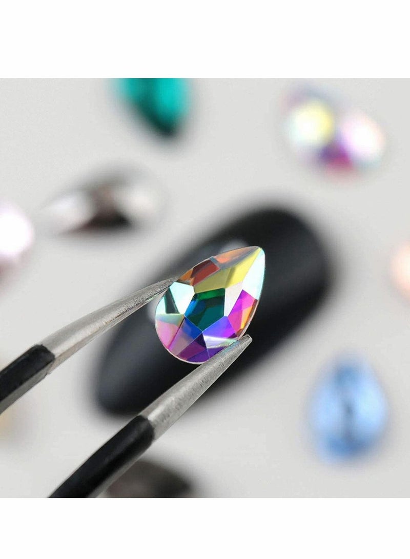 120 Pcs Multi Shapes Glass Crystal AB Rhinestones For Nail Art Craft