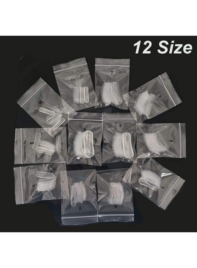 120Pcs Dual Forms Nail Mold 12 Size With Scale Gift