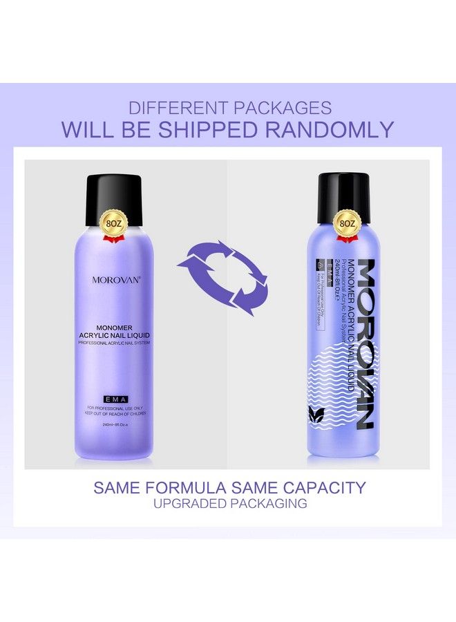 Monomer Acrylic Nail Liquid 8Oz For Acrylic Powder Professional Monomer Acrylic Nail Liquid For Acrylic Nail Extension Nonyellowing Mmafree