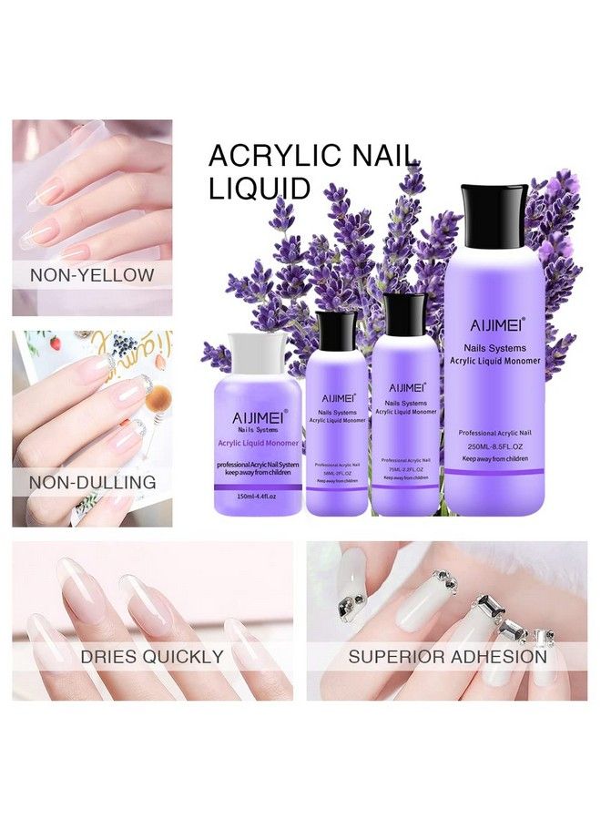 Acrylic Monomer Acrylic Liquid 58Ml 2Oz Acrylic Liquid Monomer For Acrylic Powder Acrylic Nail Liquid Monomer For Acrylic Nails Acrylic For Nails Powders & Liquids Acrylic Nail Powder And Liquid