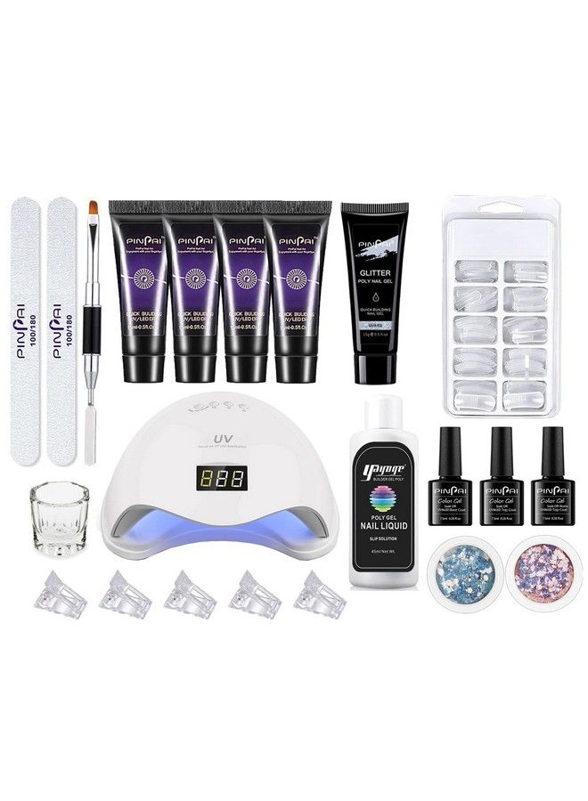 Professional Nail Extension Poly Nail Gel Top Coat Base Coat Uv Nail Lamp