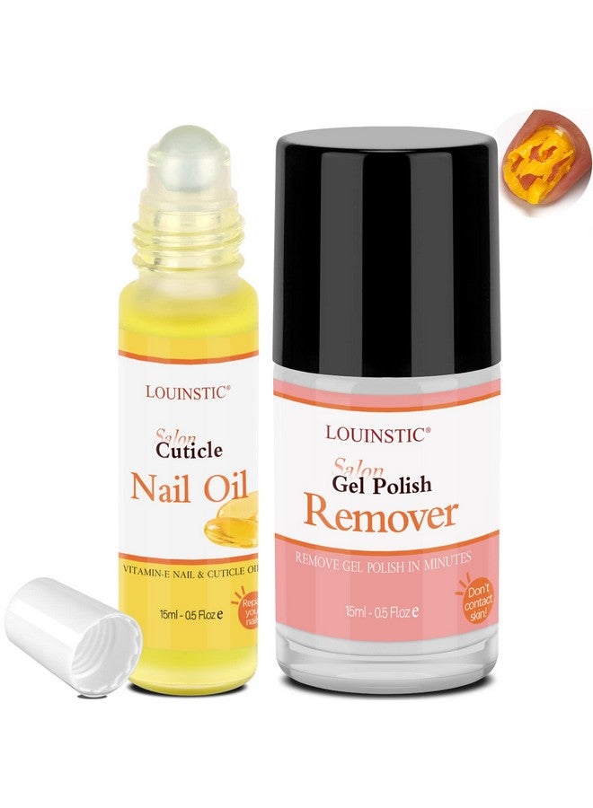 Gel Nail Polish Remover Quick Remove Gel Nail Polish In 35 Minutes Nail Polish Remover With Cuticle Care Oil For Nail Repair Removedor De Gel