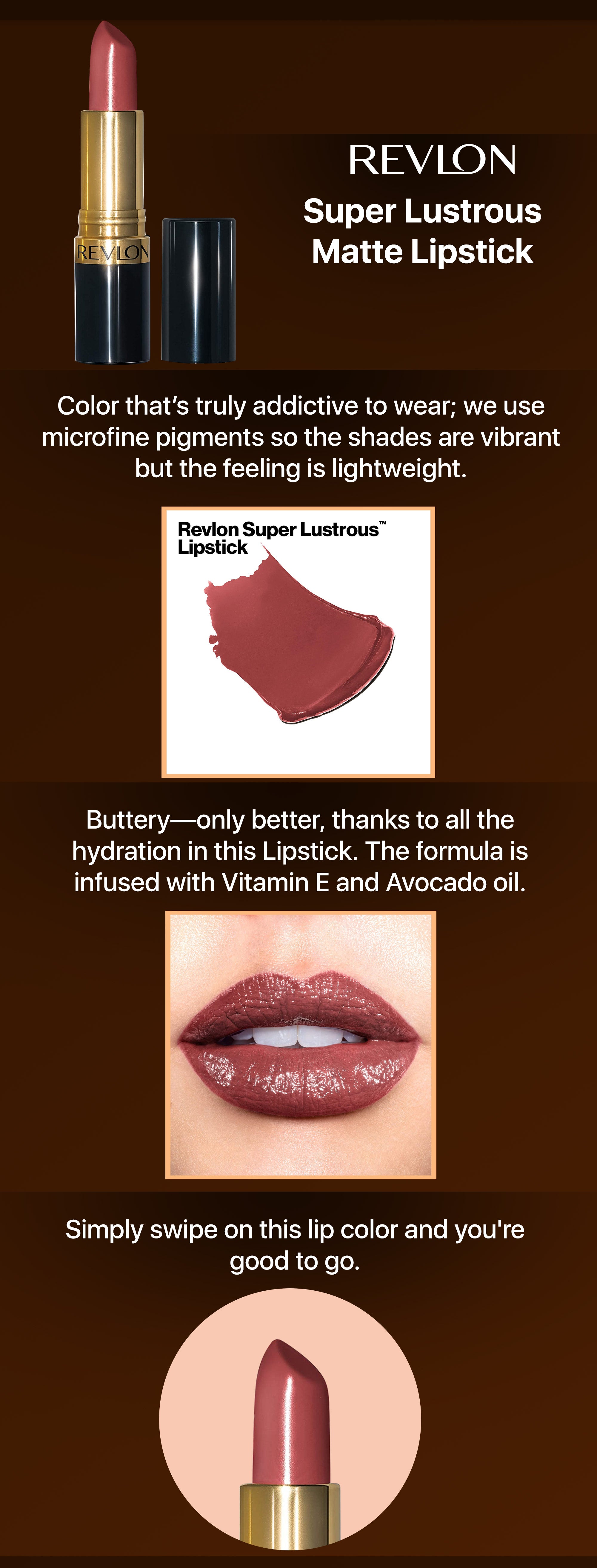 Super Lustrous Matte Lipstick 535 Rum Raising