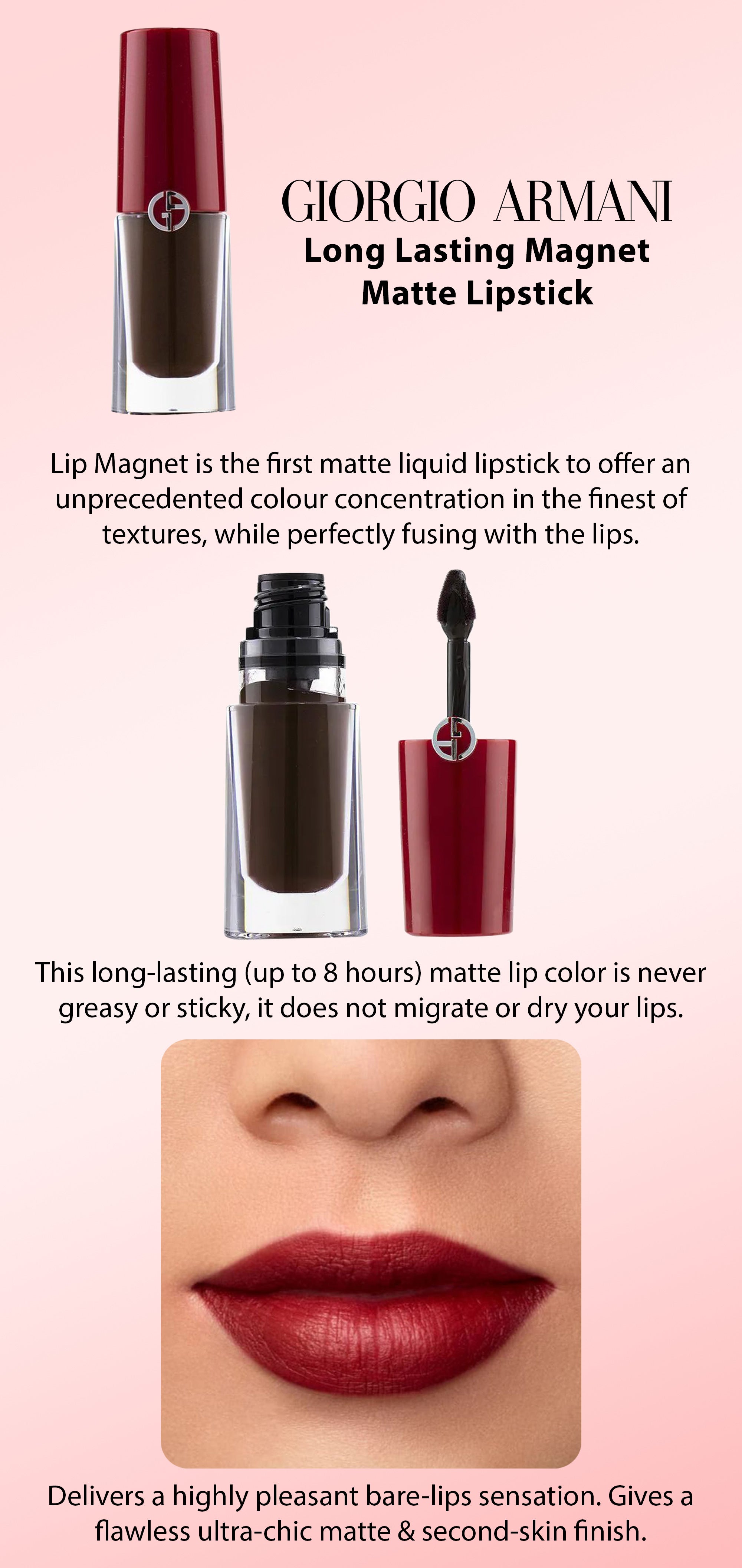 Long Lasting Magnet Matte Lipstick 605 Insomnia