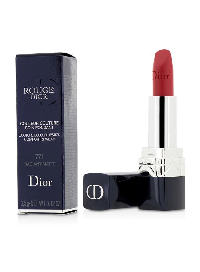 Rouge Dior Couture Colour Comfort And Wear Matte Lipstick 771 Radiant Matte