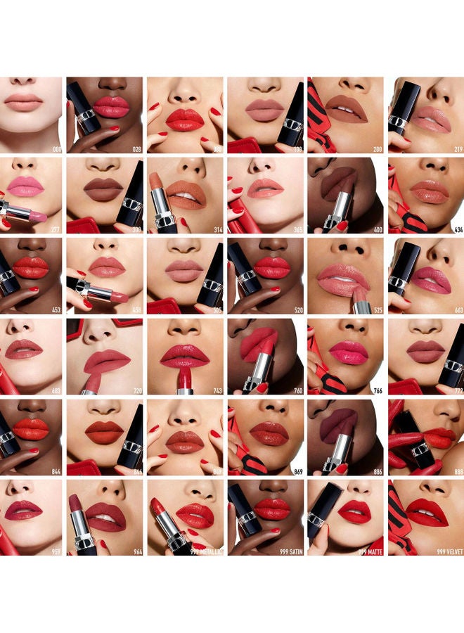 Refillable Lipstick Satin, Matte, Metallic & Velvet Finish Rouge Dior 100 Nude Look